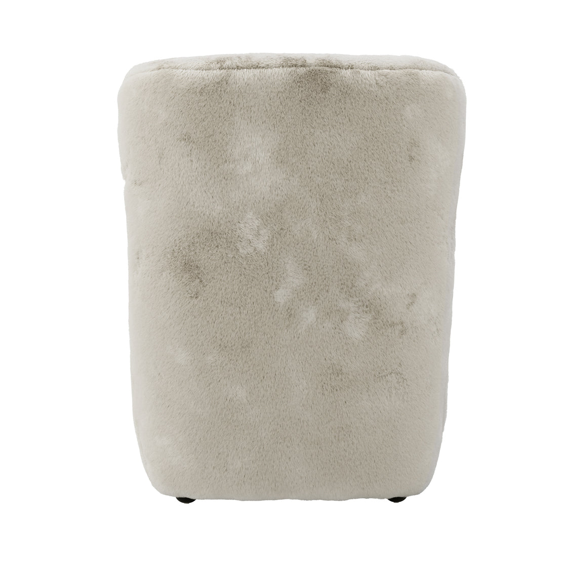 Bear Wolf Grey Faux Fur Accent Armchair